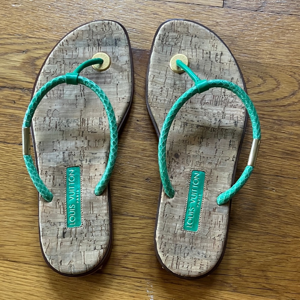EUC Genuine Louis Vuitton Sandals size 38 1/2